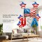 4th of July Patriotic Balloon Set – Reusable Red, White & Blue Foil Balloons for Independence Day, Memorial Day, Veterans Day & Party Decorations